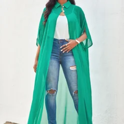 Three Quarters Sleeve Solid Turndown Collar Blouse 7 Three Quarters Sleeve Solid Turndown Collar Blouse -Rosewe Online Store 271513 P 16219407932152