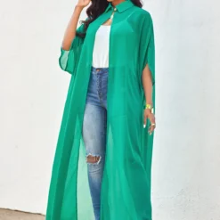 Three Quarters Sleeve Solid Turndown Collar Blouse 8 Three Quarters Sleeve Solid Turndown Collar Blouse -Rosewe Online Store 271513 P 16219407939903