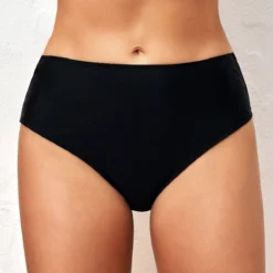 Black Plus Size High Waisted Swimwear Panty 11 Black Plus Size High Waisted Swimwear Panty -Rosewe Online Store 288527 P 164187152277000