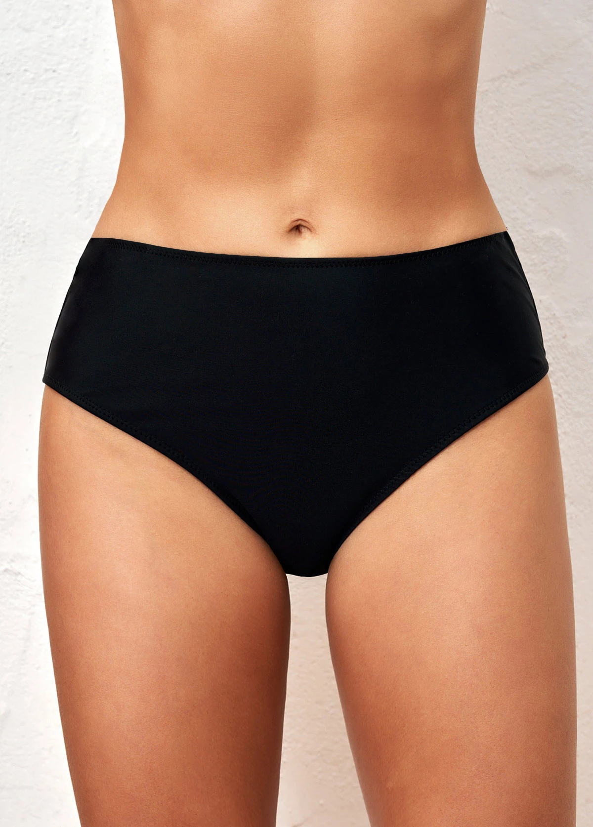 Black Plus Size High Waisted Swimwear Panty 5 Black Plus Size High Waisted Swimwear Panty - Image 5