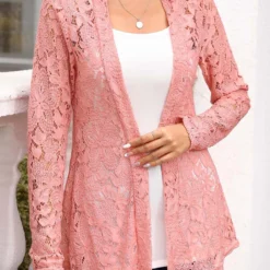 Two Piece Pink Long Sleeve Blouse And Camisole 8 Two Piece Pink Long Sleeve Blouse And Camisole -Rosewe Online Store 318795 P 16776504378383