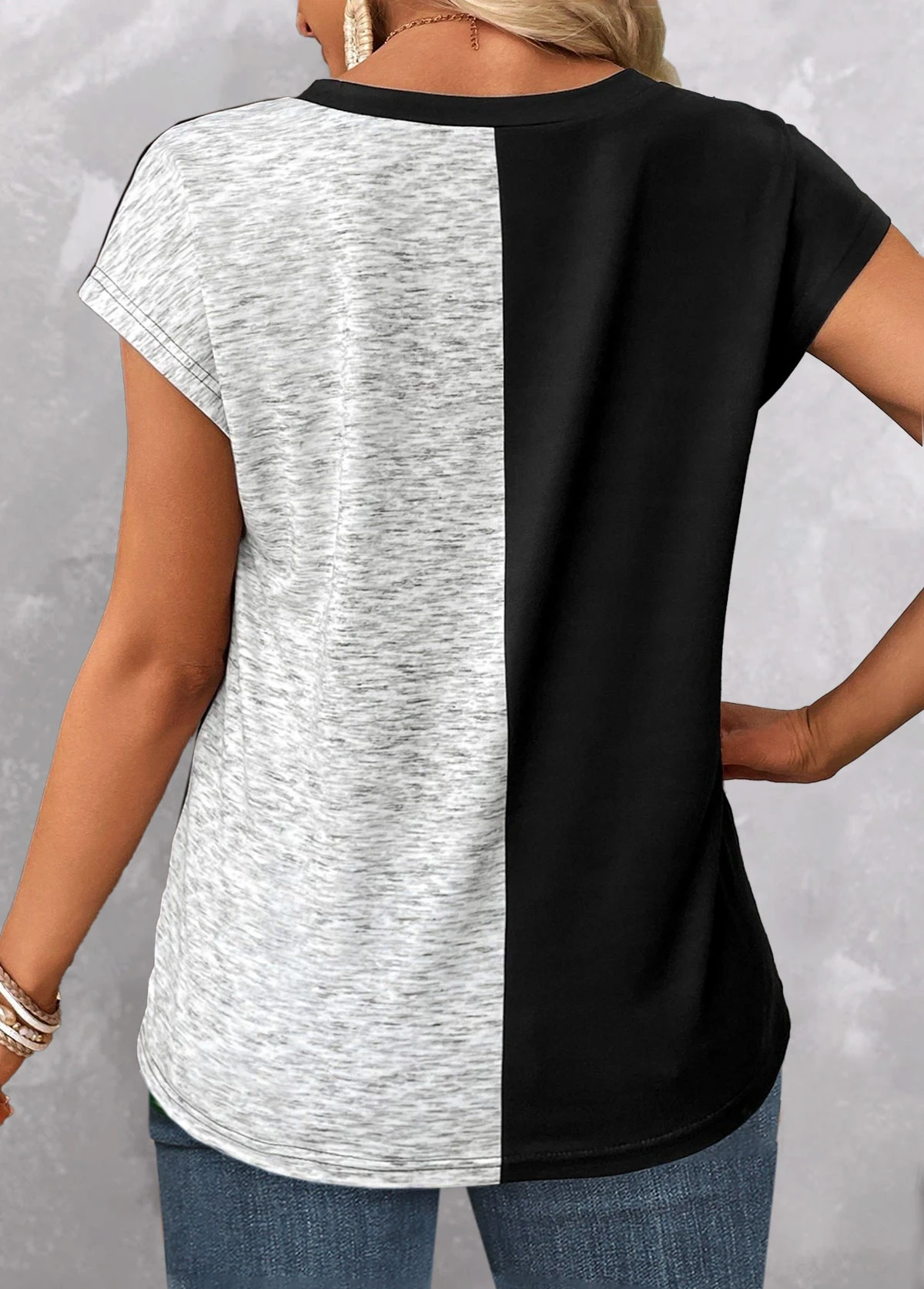 Plus Size Sage Green Button T Shirt 2 Plus Size Sage Green Button T Shirt - Image 2